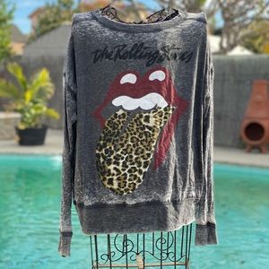 Rolling Stones Graphic Burnout Top